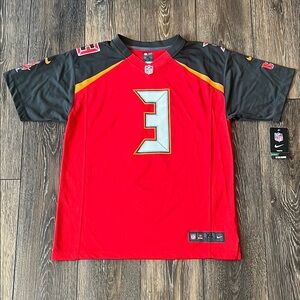 NWT Nike Tampa Bay Buccaneers Jersey Youth XL Red On Field NFL Jameis Winston 3